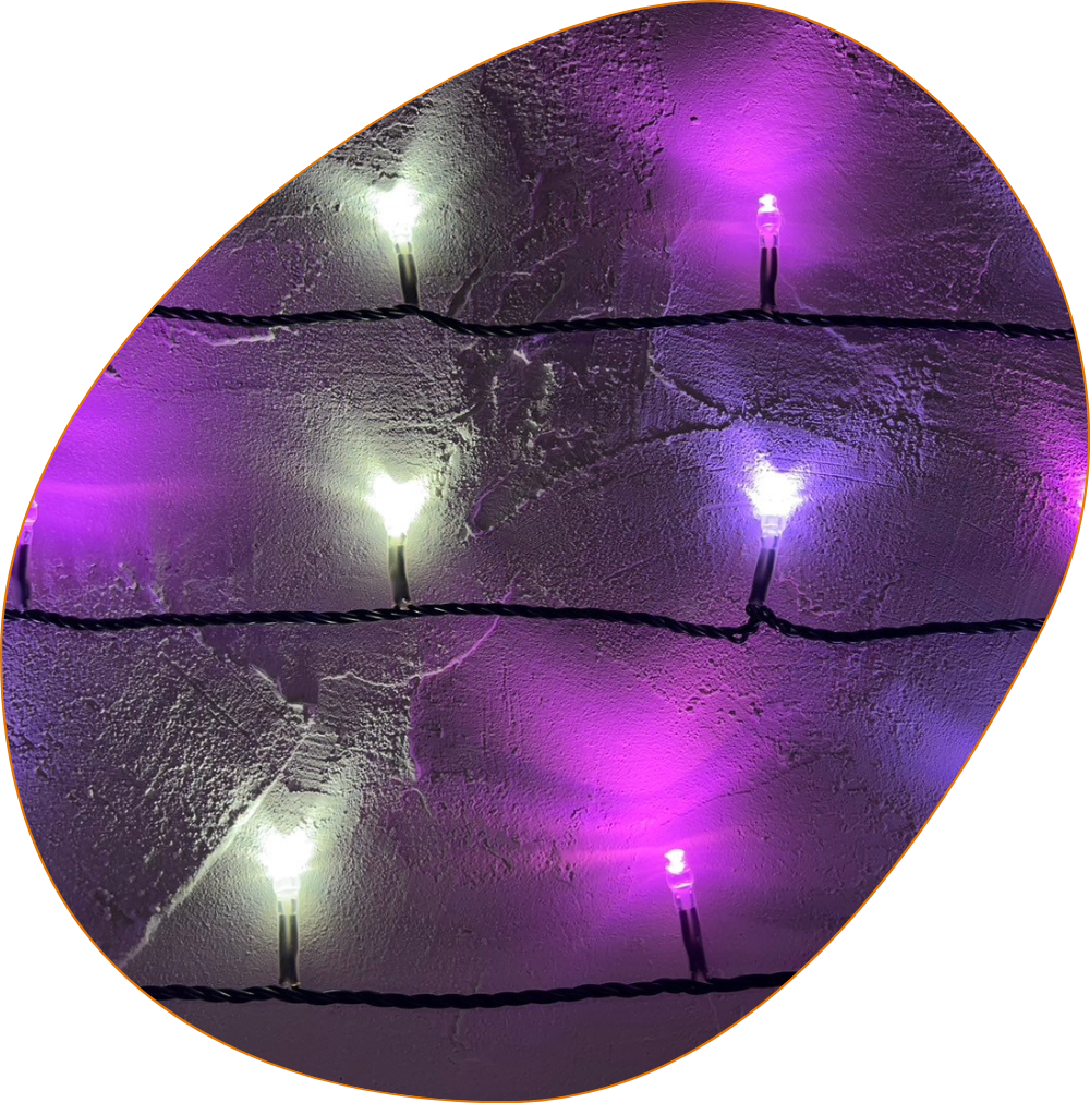 ２芯黒コード ロマンチックピンク色